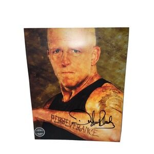 Dustin Rhodes Signed Autographed‎ 8x10 Photo Pro Wrestling Tees Cert WWE WWF